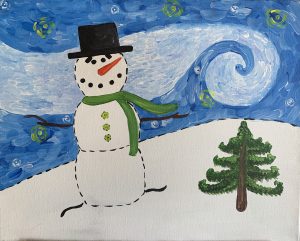 Snowman on Hill