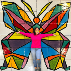 Tile Art Project: Community Butterfly Mural