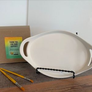 Small Flat Handled Platter